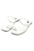 Flat white sandals