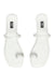 Flat white sandals