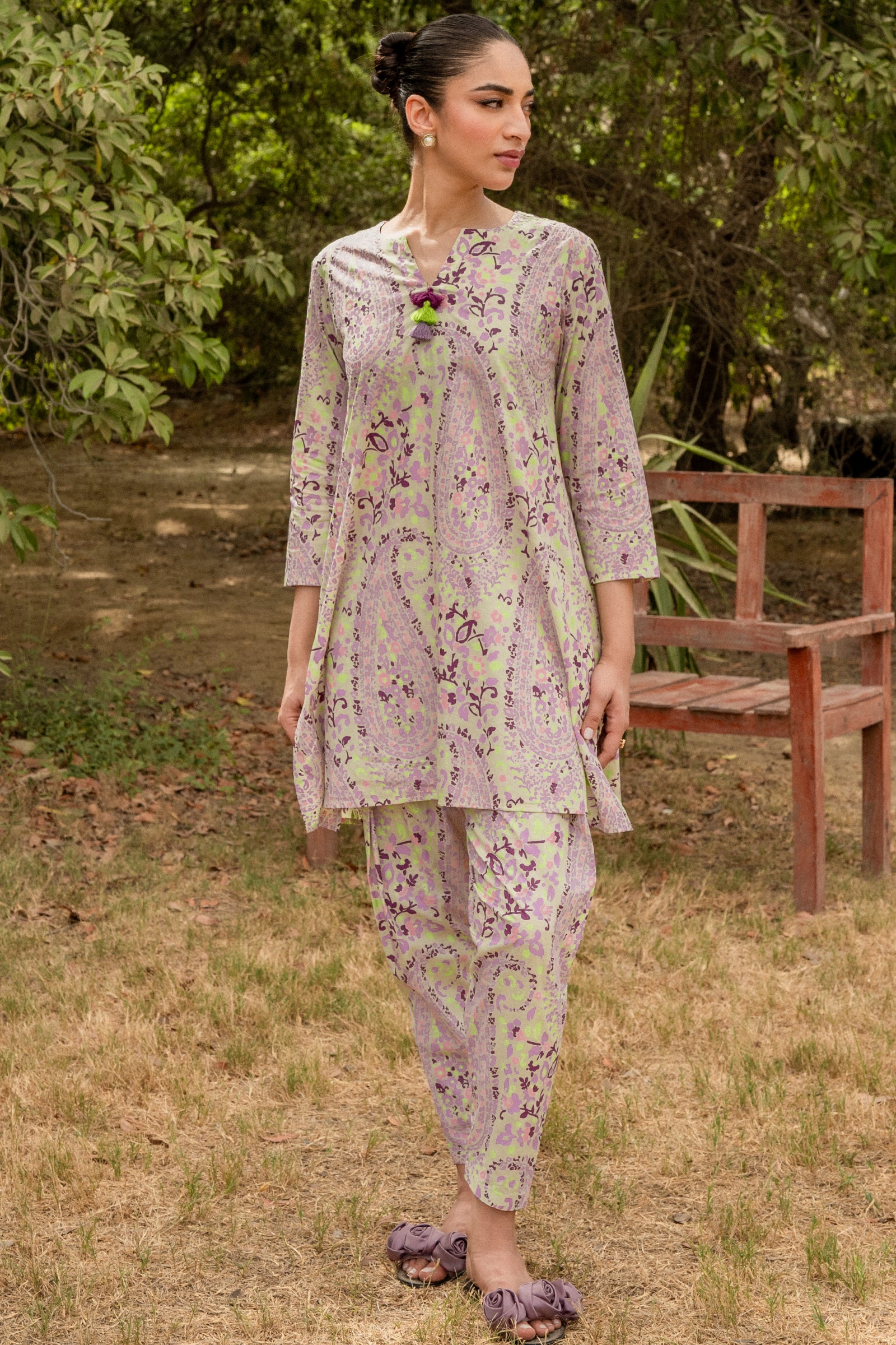 Sage Paisley 2 piece