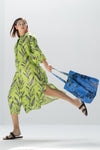 Black flower Reversable Tote Bag
