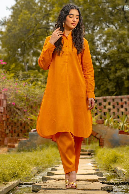 Buttondown Mustard 2 piece