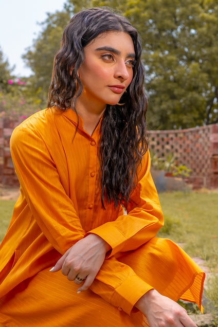 Buttondown Mustard 2 piece