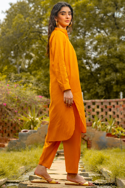 Buttondown Mustard 2 piece