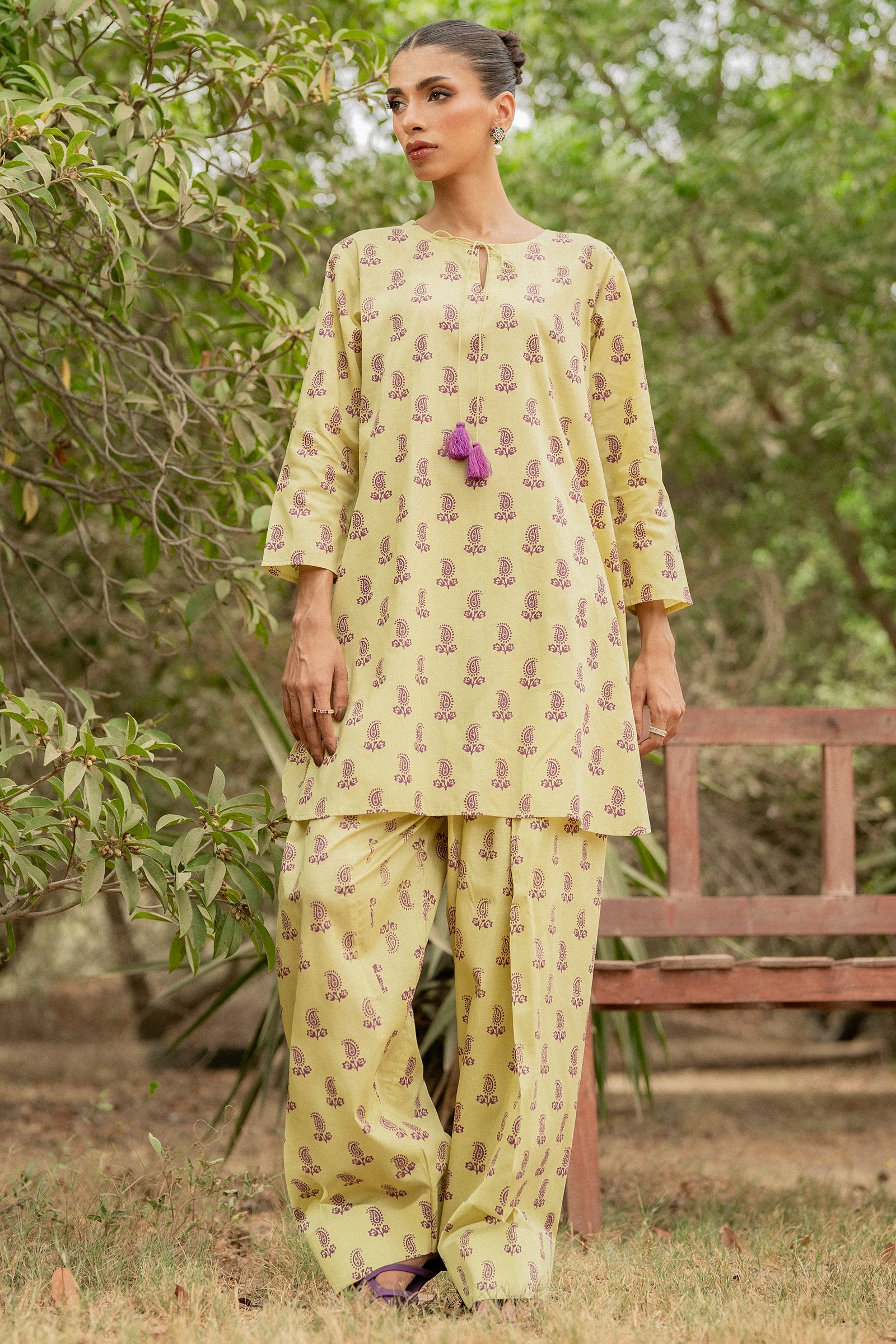 Paisley dot 2 piece