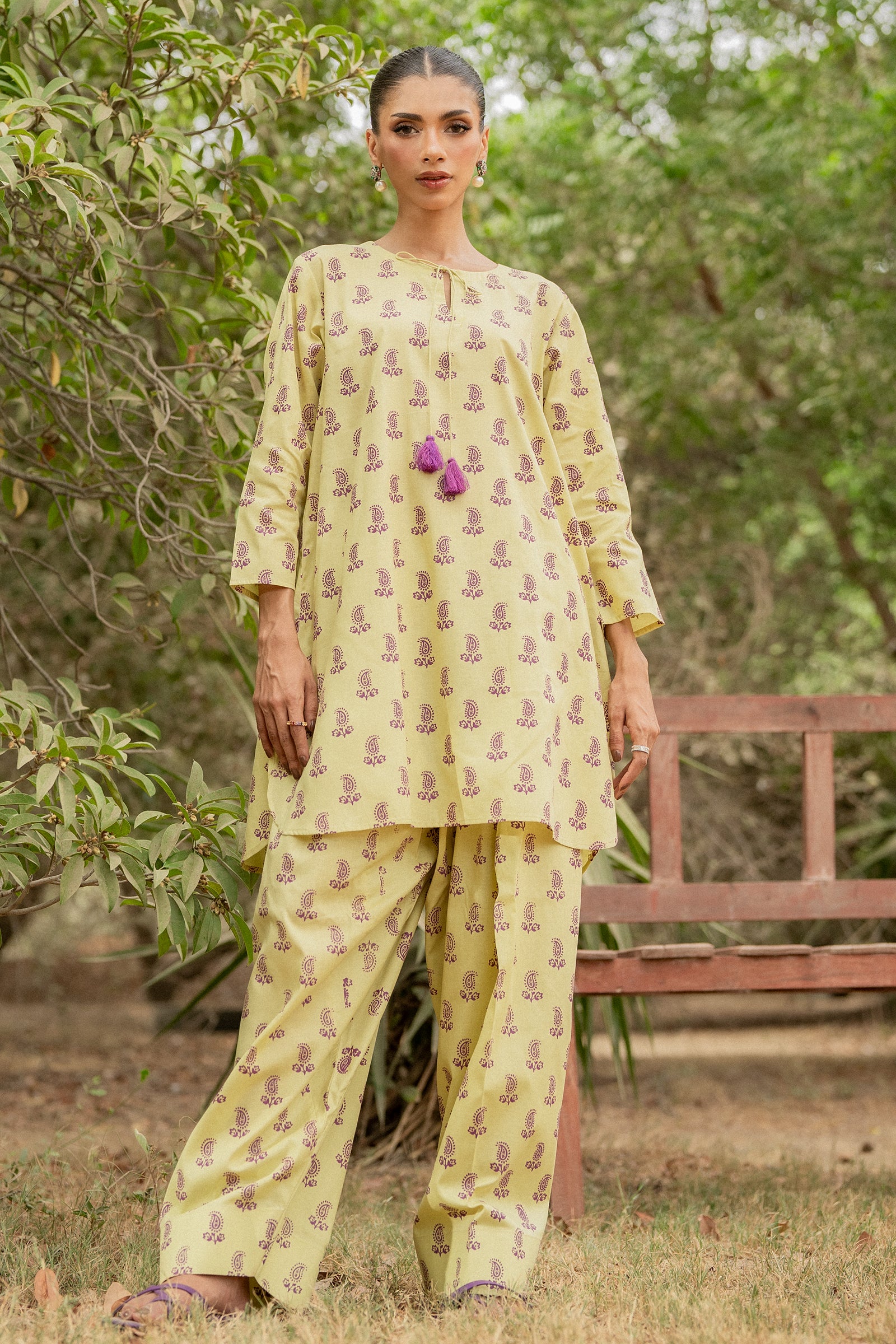 Paisley dot 2 piece