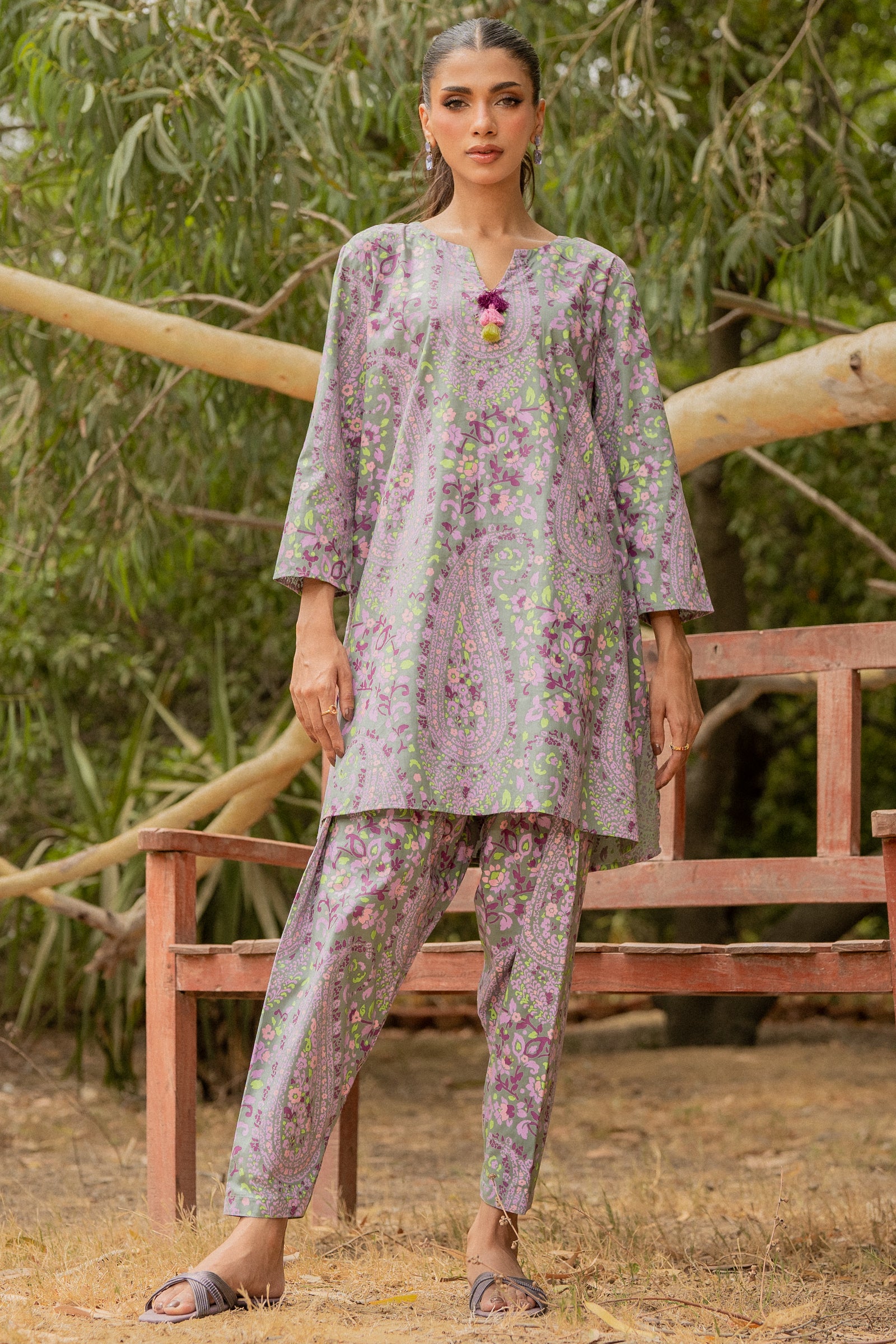 Sage Paisley 2 piece