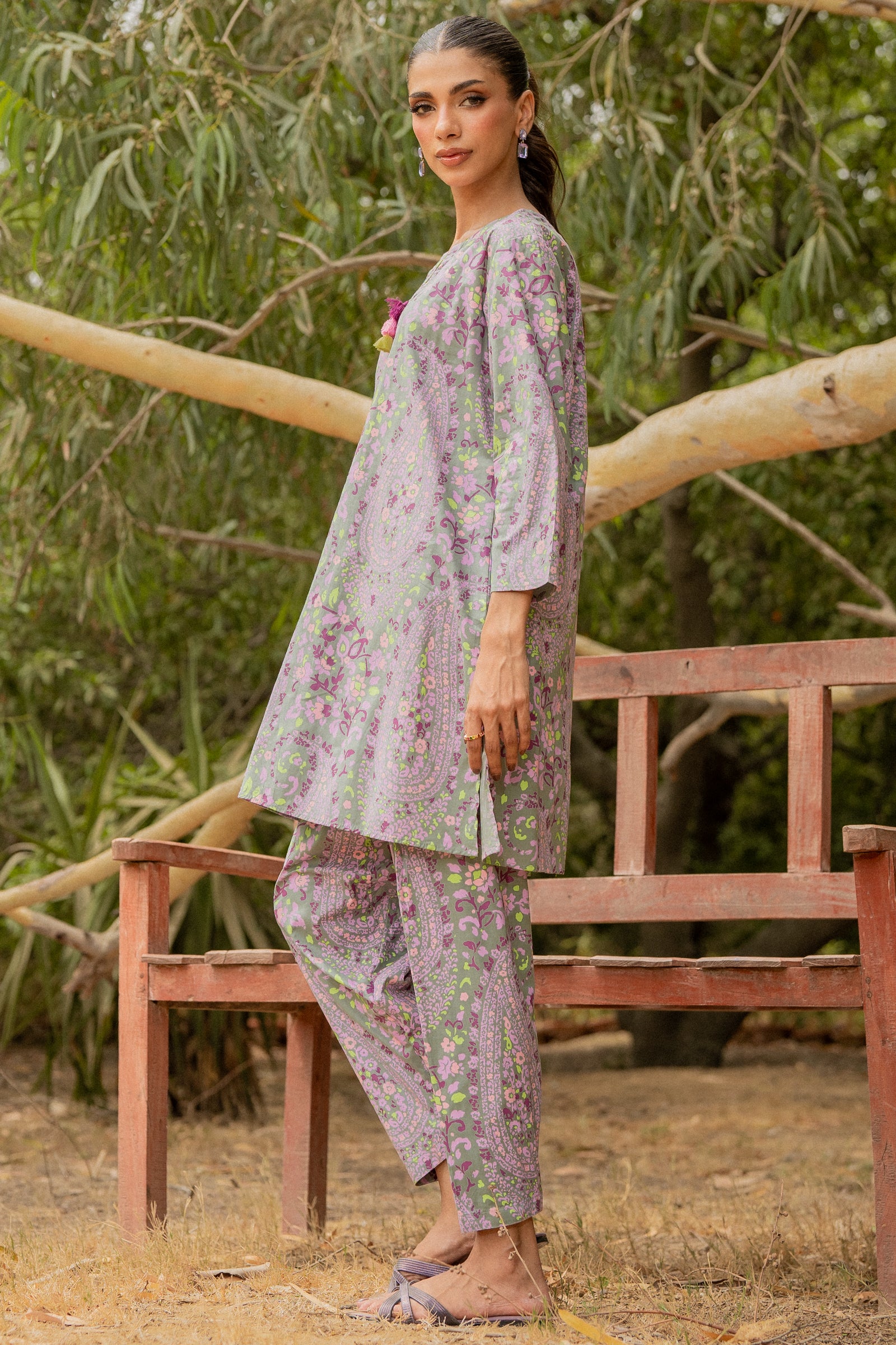 Sage Paisley 2 piece