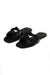 Flat black sandals