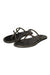 Flat charcoal sandals