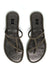 Flat charcoal sandals