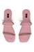 Flat pink sandals