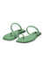 Flat mint green sandals