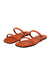 Flat orange sandals