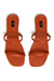 Flat orange sandals