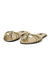 Flat gold sandals