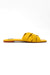 Flat yellow sandals